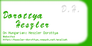 dorottya heszler business card